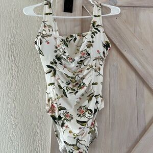 Floral Print One Piece Swimsuit